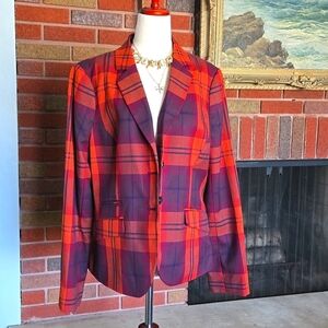 The Limited Ladies Plaid Blazer